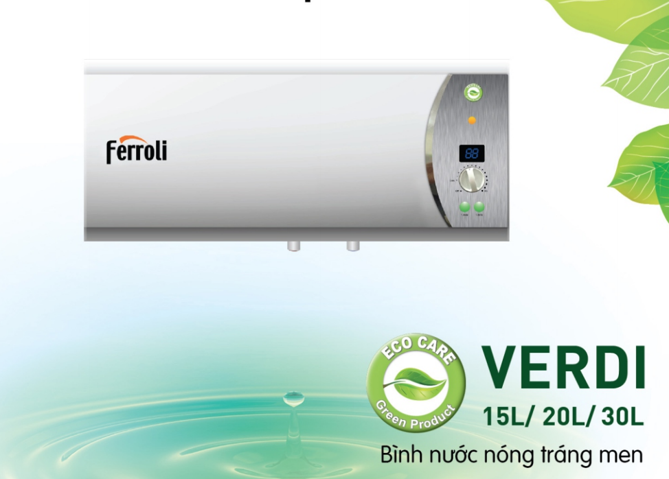 Bình nóng lạnh Ferroli VERDI 30 SE 30L - Thế giới bình nóng lạnh